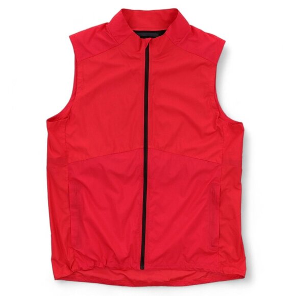 lululemon athletica Other - Lululemon Active Vest Men's Large Spicy Red Lightweight Full Zip Reflective